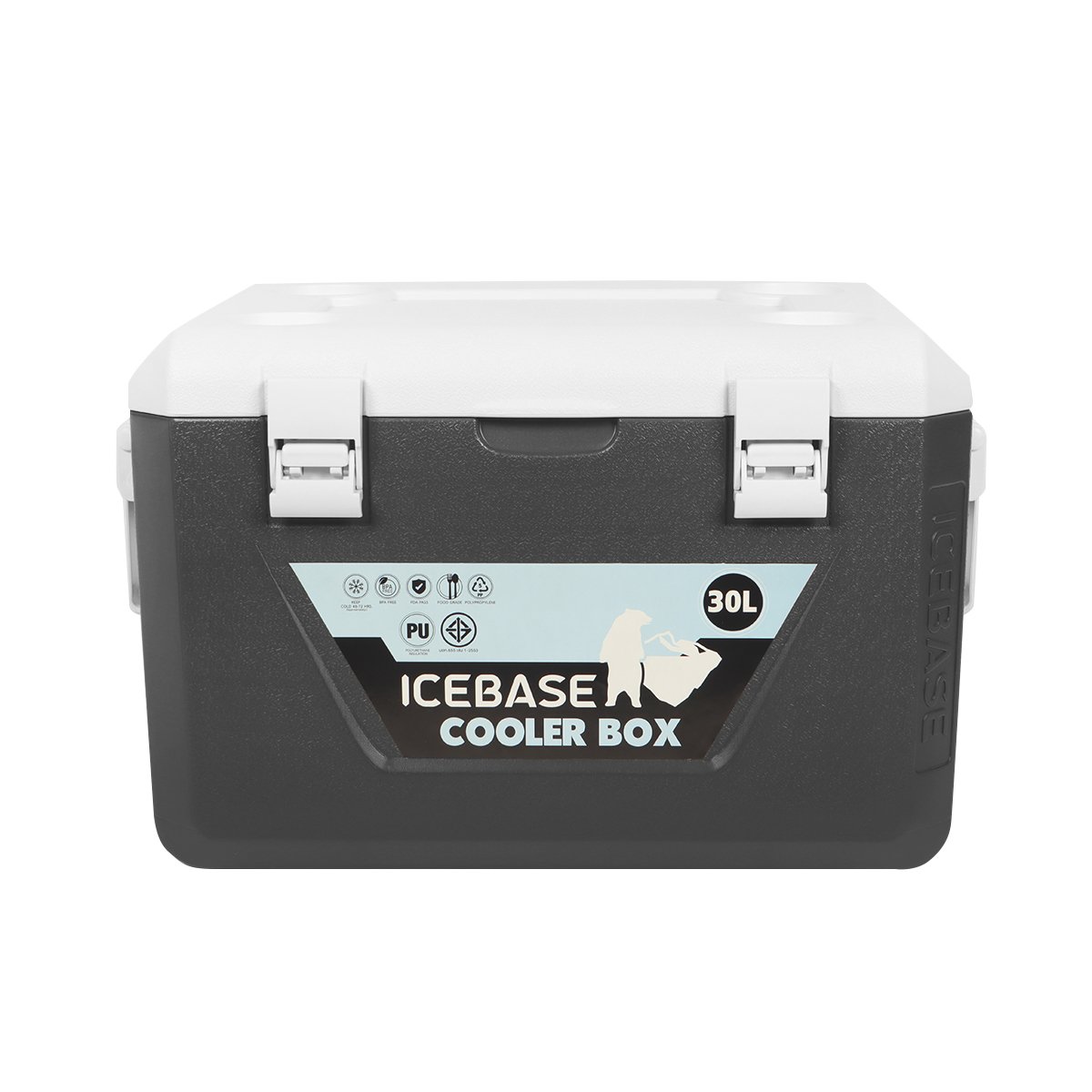 กระติกน้ำแข็งเก็บความเย็น ICEBASE รุ่น CLG-201GY (MERCURY) ขนาด 30 ลิตร สีเทา